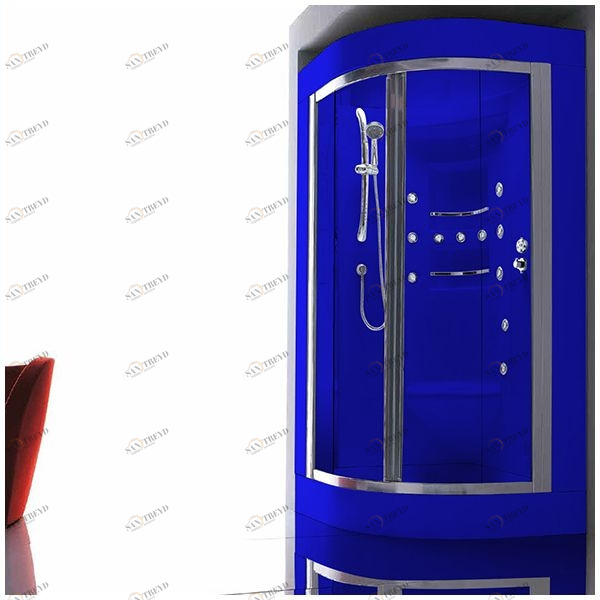 Душевая кабина Gruppo treesse Acquazzurra 100 STB-B7517S-SI белая с баней и гидромассажем угловая левая STBB7517SSI