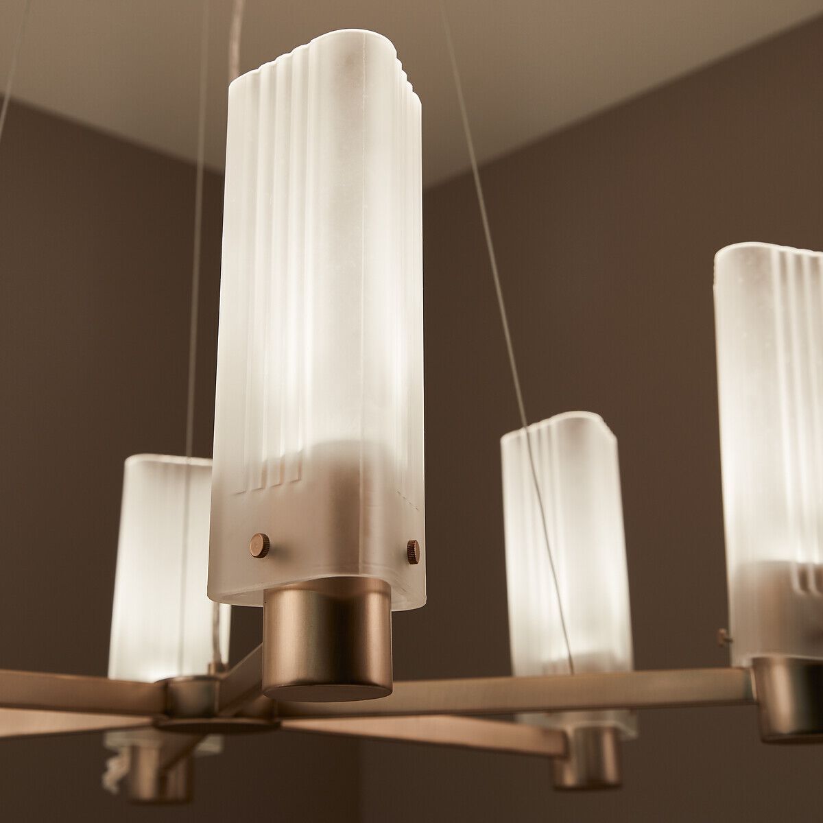 Пескоструйная стеклянная светодиодная подвесная лампа AMPM Строцци ARCH-00110963 - Вид №8