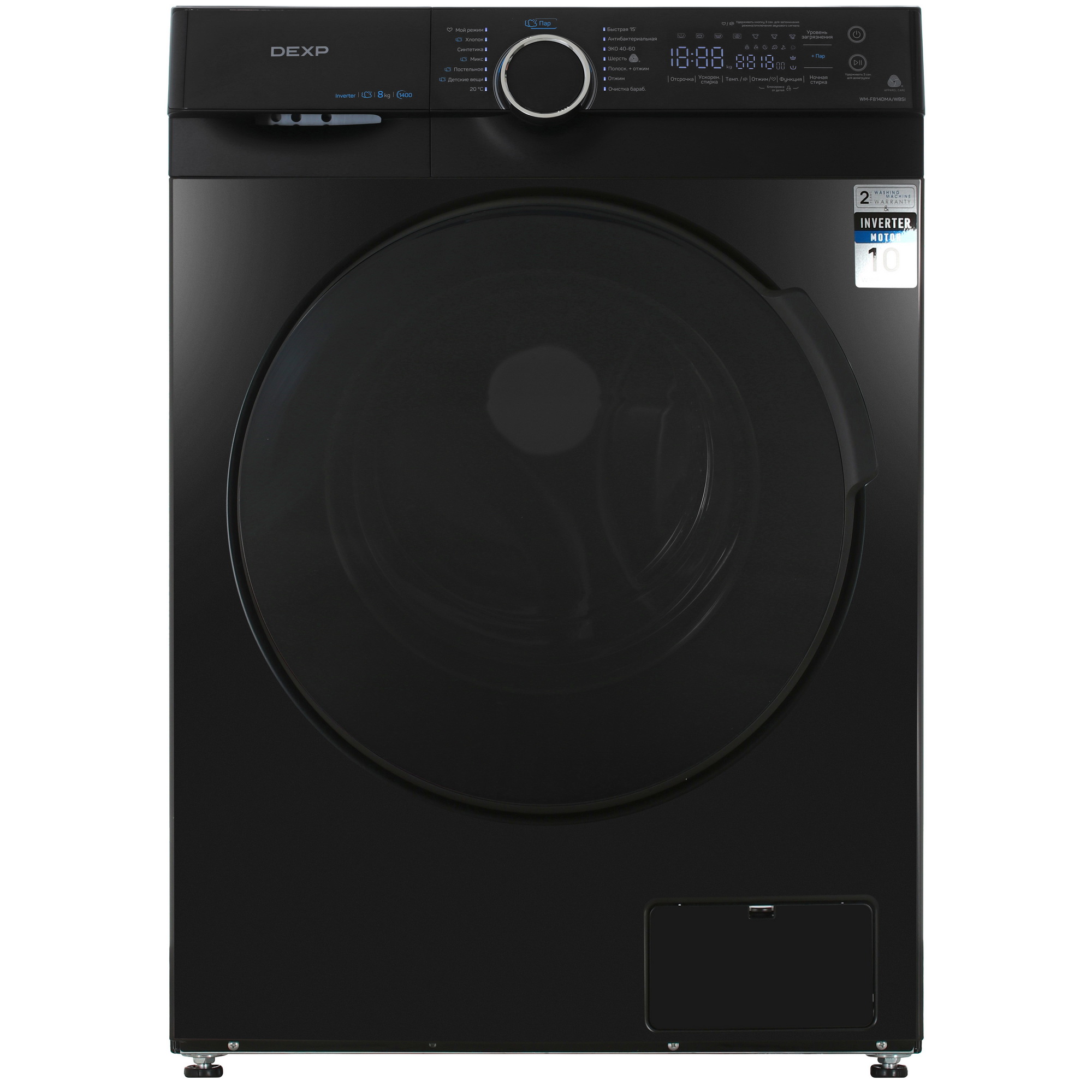 9163739 Стиральная машина DEXP WM-F814DMA/WBSI черный STDN-0067176