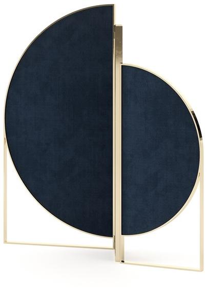 Domkapa Бархатный экран и структура из стали, полированной золотом  Dkm7  - Вид №4