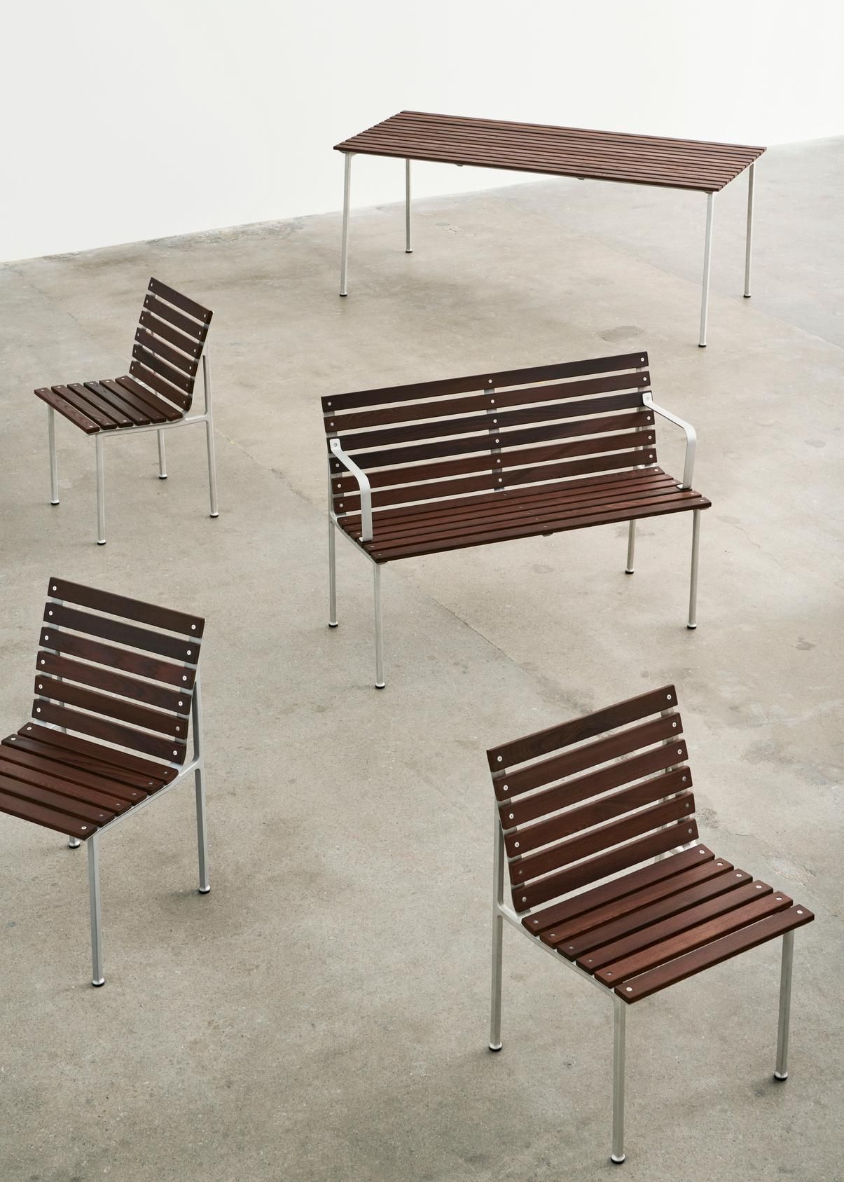 Прямоугольный садовый стол из ясеня Hay Траверс ARCH-00128266 - Вид №19