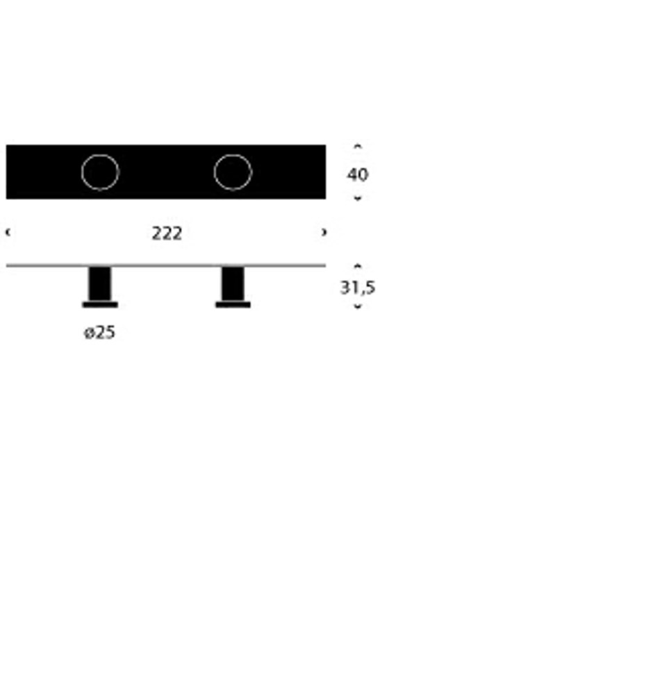 FROST Крючок 5x2 » матовый. Нержавеющая сталь Матовый N1125  - Вид №1
