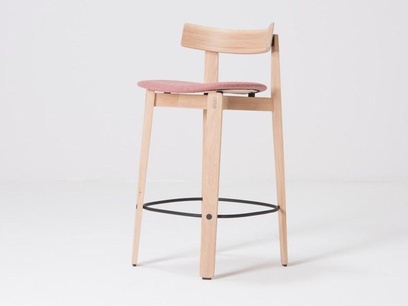 Gazzda Барный стул из дуба со спинкой Nora sun-id-1375823 - Вид №4