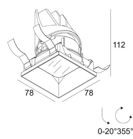 Квадратный светодиодный светильник Deltalight Entero ARCH-00010384