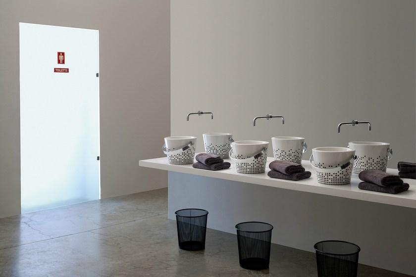 8801 - 8803 Накладная раковина на столешницу  овальная Scarabeo Ceramiche Bucket - Вид №1