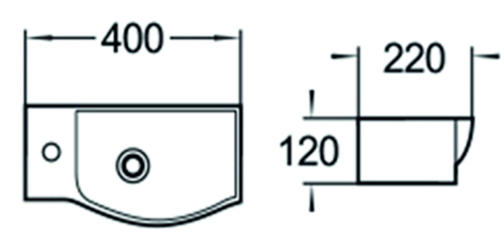 Раковина чаша SL-2013LMB SANTILINE  - Вид №1