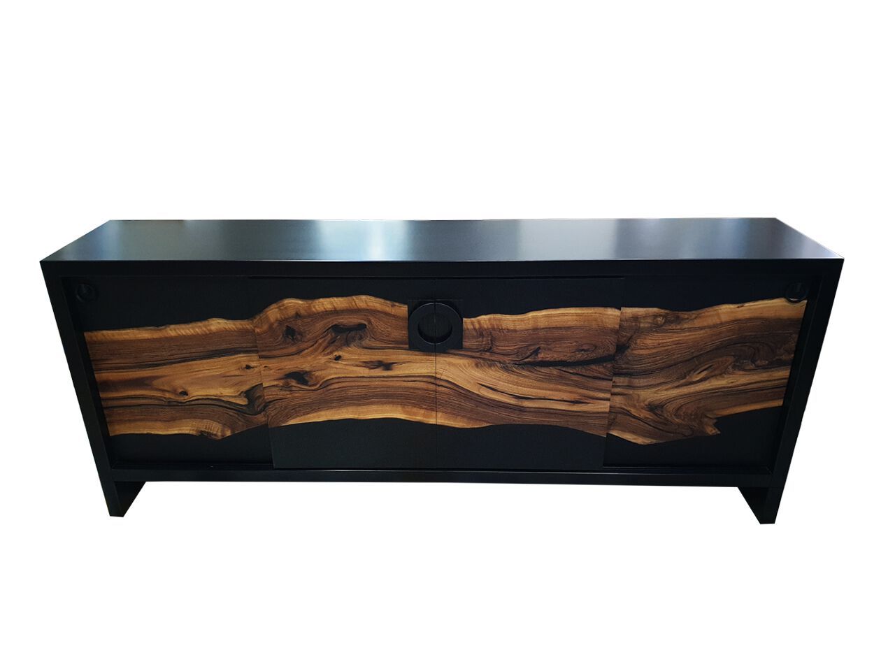 Шкаф из орехового дерева и смолы с раздвижными дверями Legnor LEG2408754 ARCH-00152838 - Вид №2