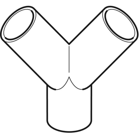GEBERIT 367.480.16.1 Тройник двойной Y-образный Geberit PE 2 x 30°  - Вид №1