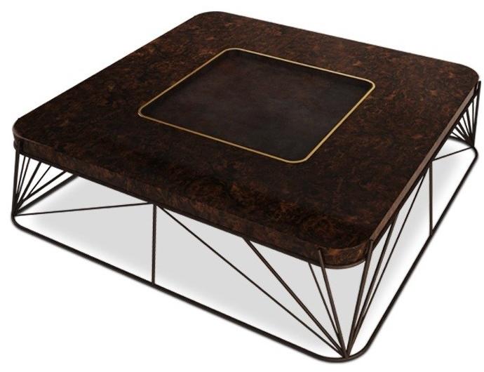 Porustudio Квадратный журнальный столик из вяза sun-id-1390712 - Вид №1