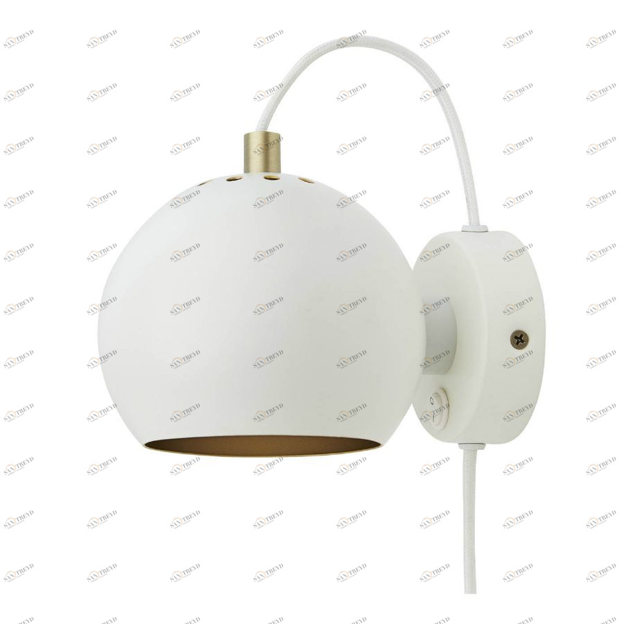 Лампа настенная Ball Anniversary, белая Frandsen 435566011