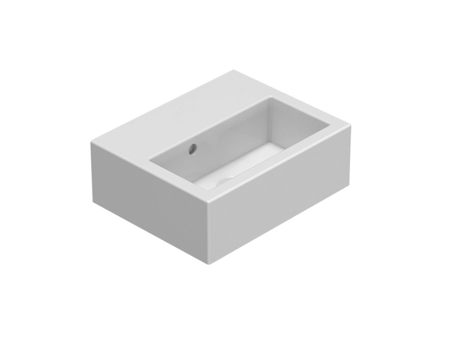 Керамическая прямоугольная подвесная ручная мойка Ceramica Globo классика ARCH-00019576 - Вид №1