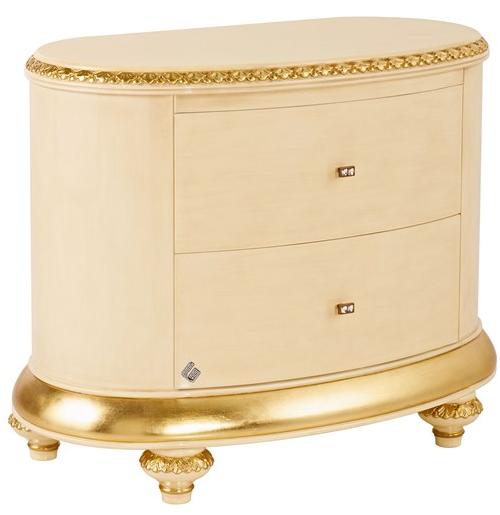Jetclass Прикроватная тумба овальная лакированная с ящиками Venezia Jvz107, jvz107b - Вид №3