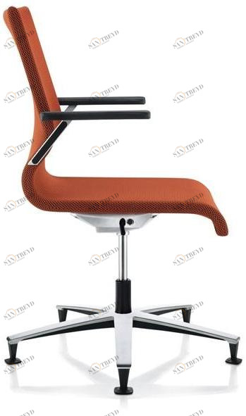 ZÜCO Поворотный офисный стул из ткани с подлокотниками Lacinta El 412