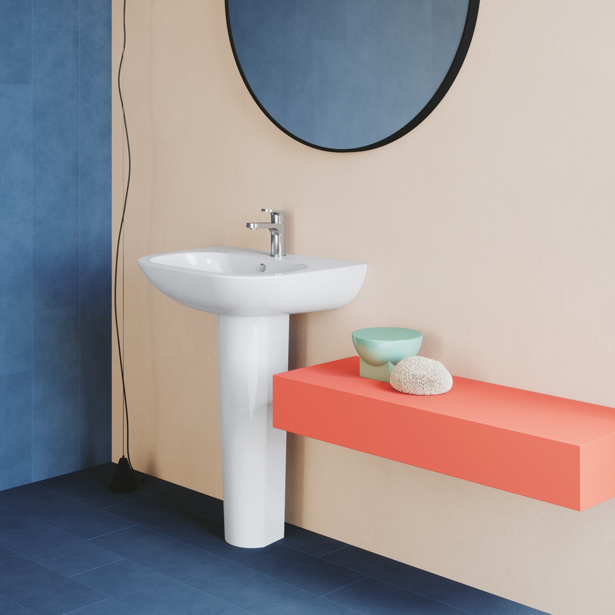 Керамическая раковина на колонне Azzurra Ceramica практичный ARCH-00150009 - Вид №3