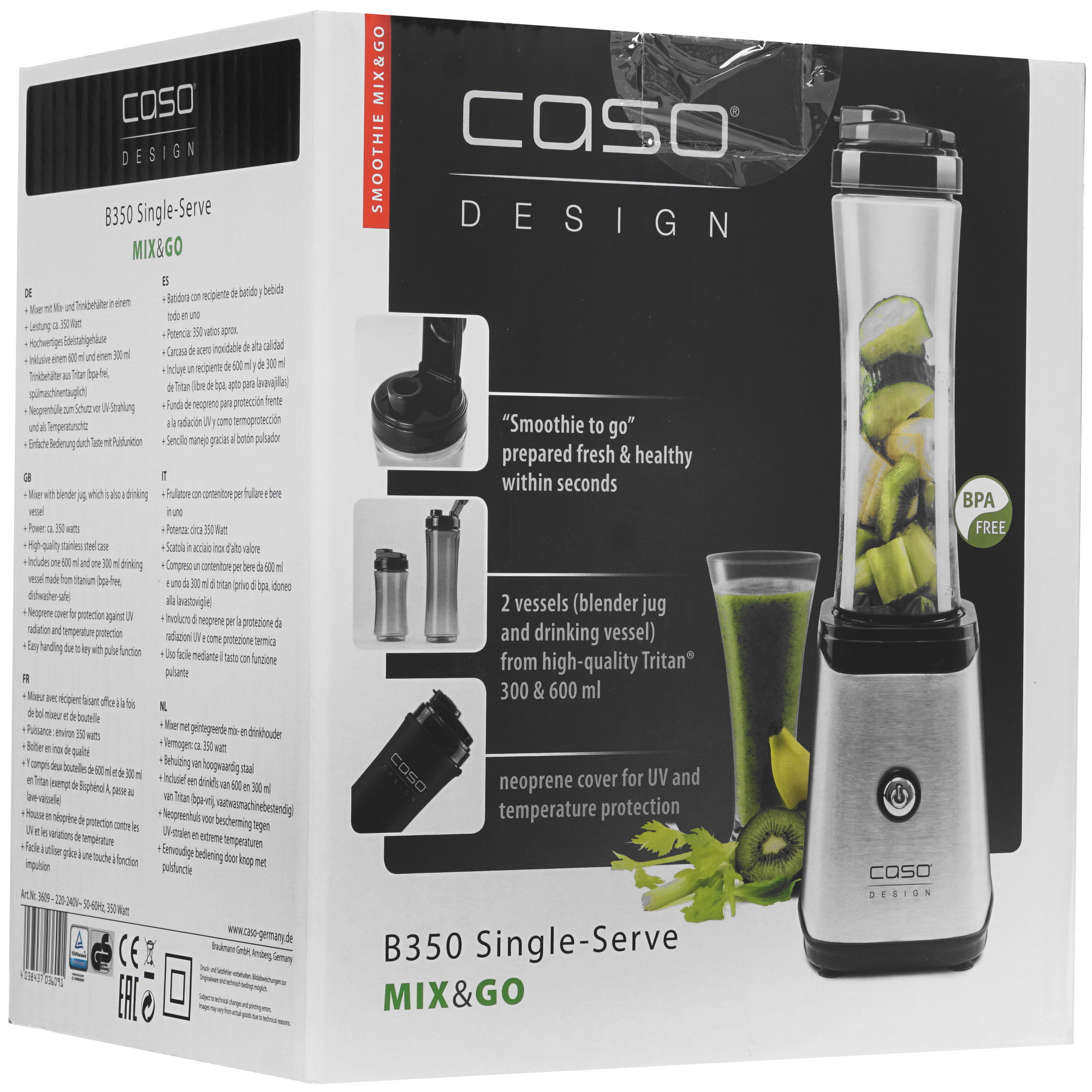 8167893 Блендер стационарный CASO B 350 серебристый STDN-0027849 - Вид №8