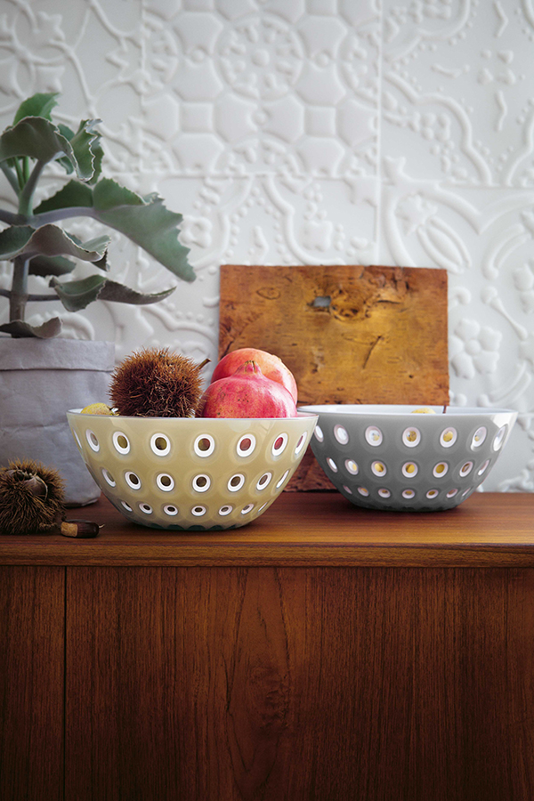 279425141 Салатник le murrine, D25 см, акрил, желто-серый Guzzini  - Вид №3