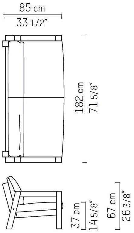 Piet Boon Садовый диван из дерева Lars outdoor Pbc 11.40.03. - Вид №3