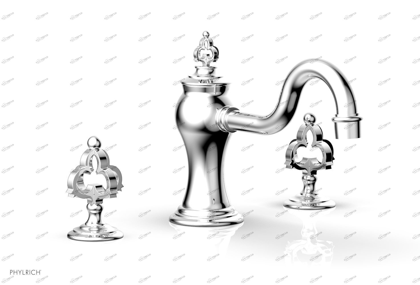 Смеситель для ванны COURONNE Phylrich  163-40-026 Хромированный 