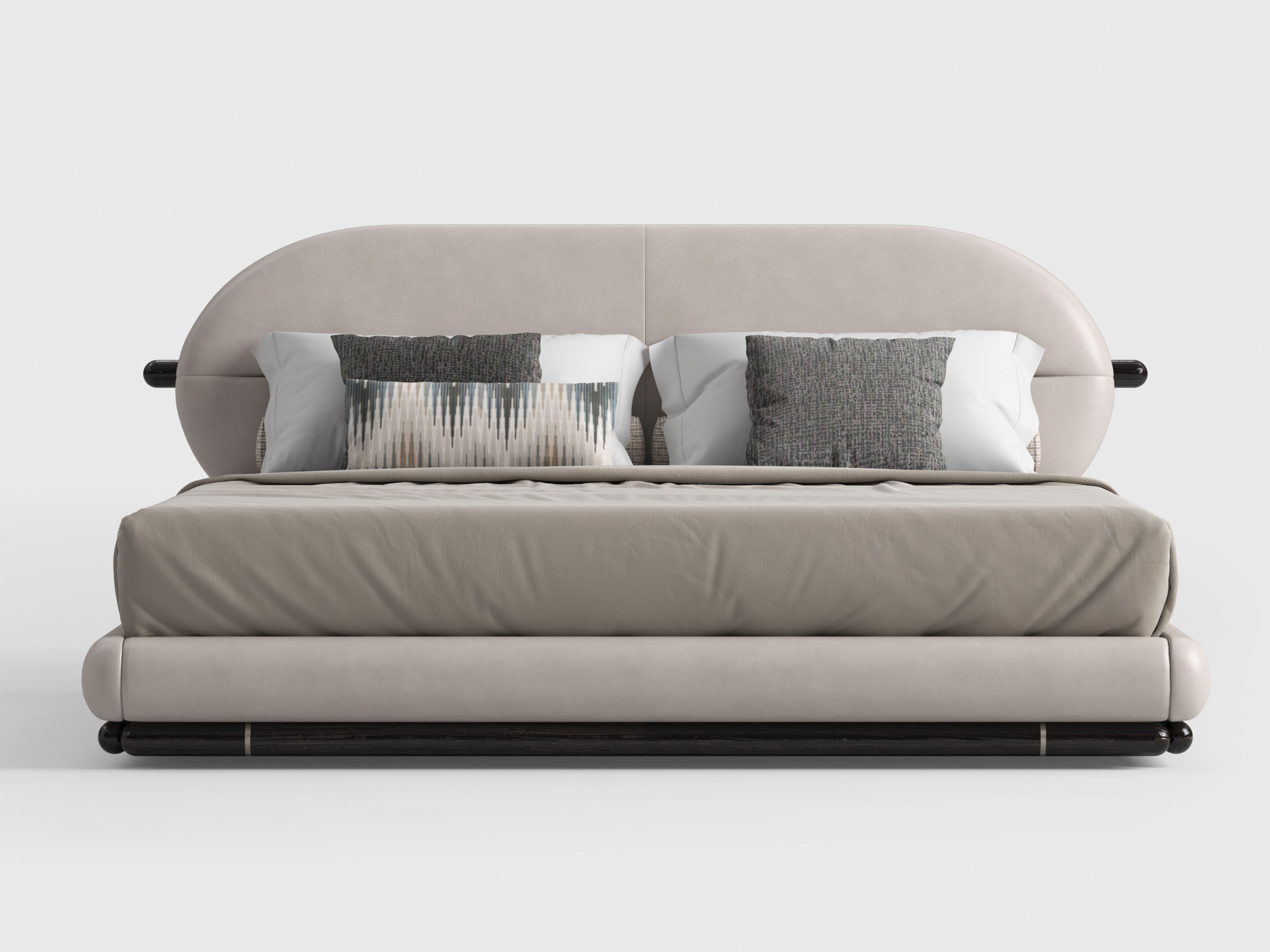 Кожаная мягкая кровать CPRN HOMOOD Shapes ARCH-00050007