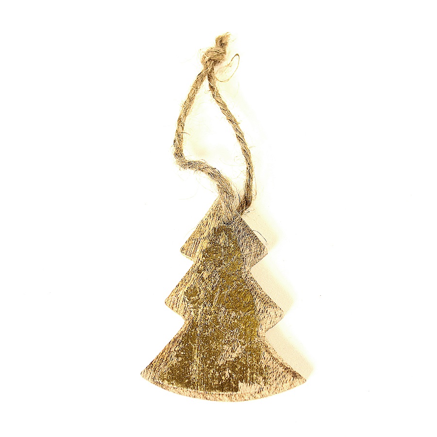 Украшения подвесные Golden Stars/Trees/Hearts, деревянные, в подарочной коробке, 24 шт Enjoyme ENNY0021 - Вид №5