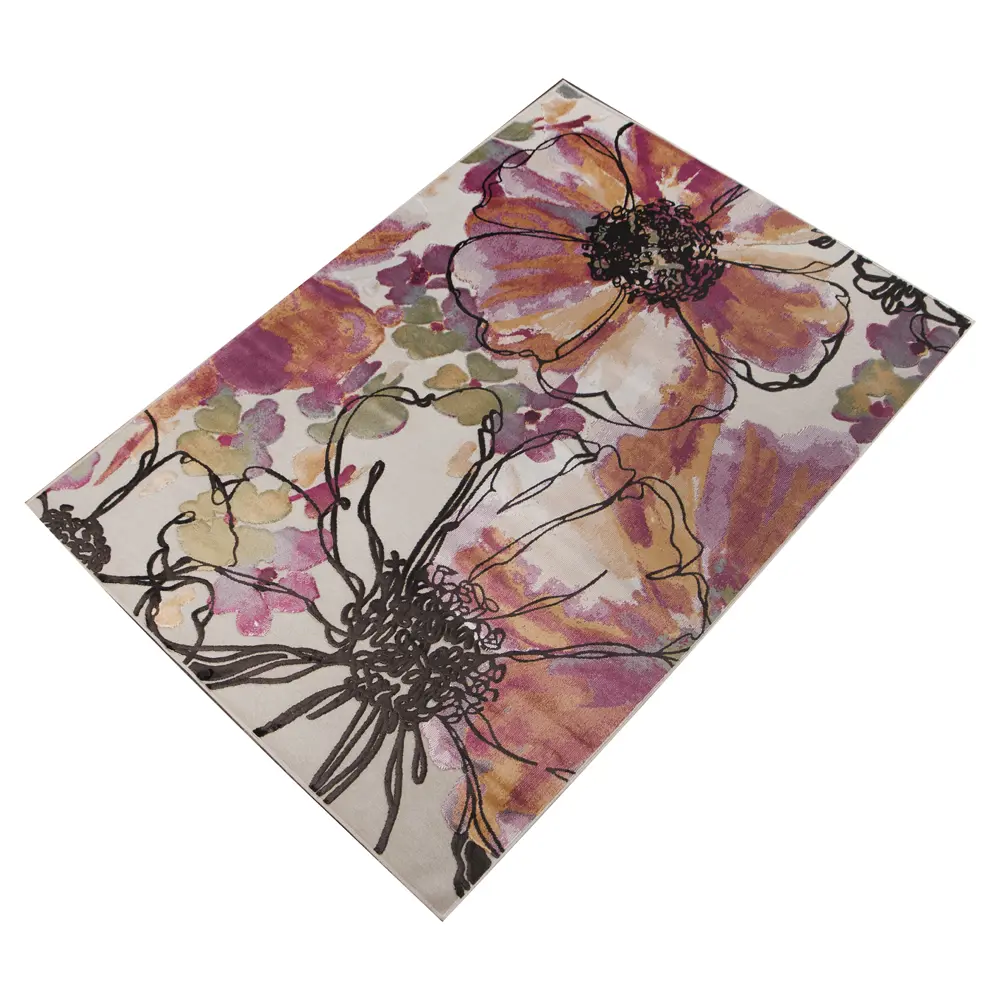 Ковер вискоза Genova 182/616161 200x290 см цвет мультиколор RAGOLLE STLM-2095498 - Вид №1