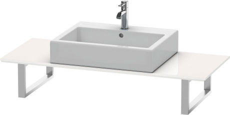 XL013C02020 X-Large Консоль для накладных раковин и встраиваемых умывальников Абрикосово-жемчужный шелковисто-матовый лак Duravit - Вид №2