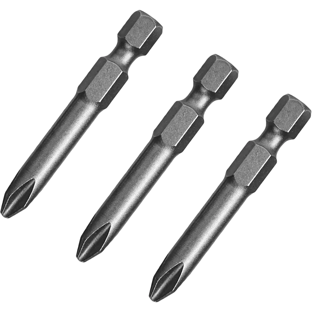 Бита ударная крестовая Bosch Extra Hard 2607001528 PH2x49 мм, 3 шт BOSCH PROFESSIONAL STLM-2085319 - Вид №1