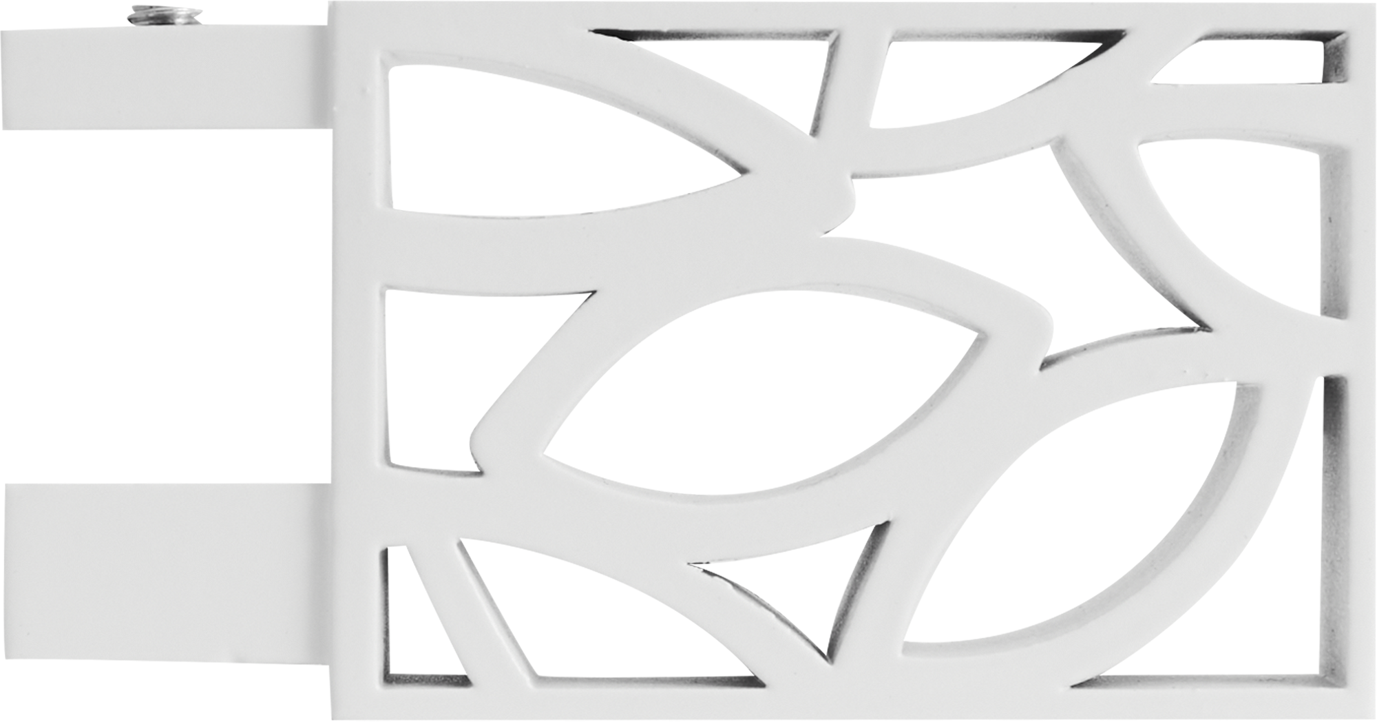 Наконечник Квадро Листья металлический белый 4 см 2 шт. INSPIRE 86198715 STLM-0066732