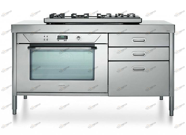 ALPES-INOX Профессиональная отдельно стоящая кухня из нержавеющей стали Liberi in cucina sun-id-1360768