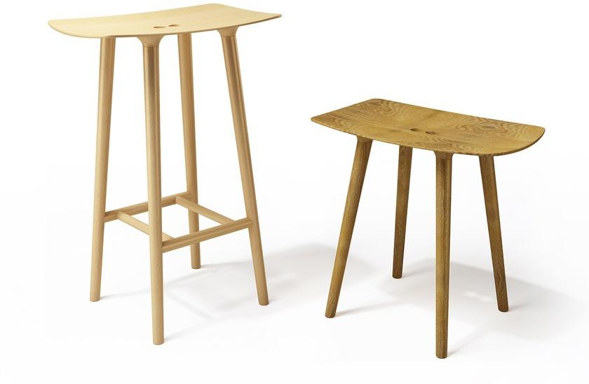 sixay furniture Барный стул из массива дерева с подставкой для ног Paul sun-id-1349811 - Вид №2