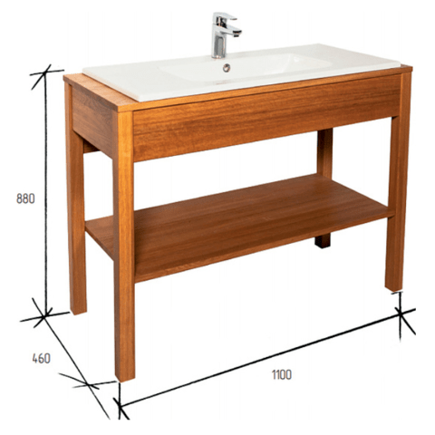 Тумба напольная "Рига" 110 Белый ORANGE sun-id-1517208 - Вид №7