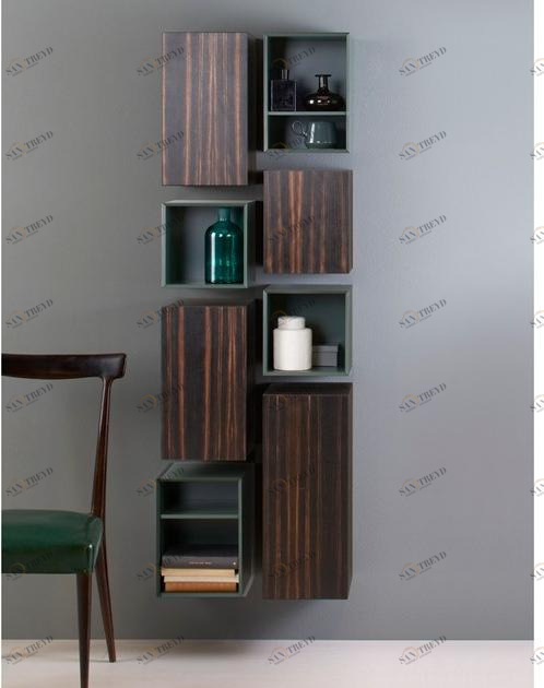 Capo d’Opera Высокий шкаф для ванной из черного дерева Slim sun-id-1471536