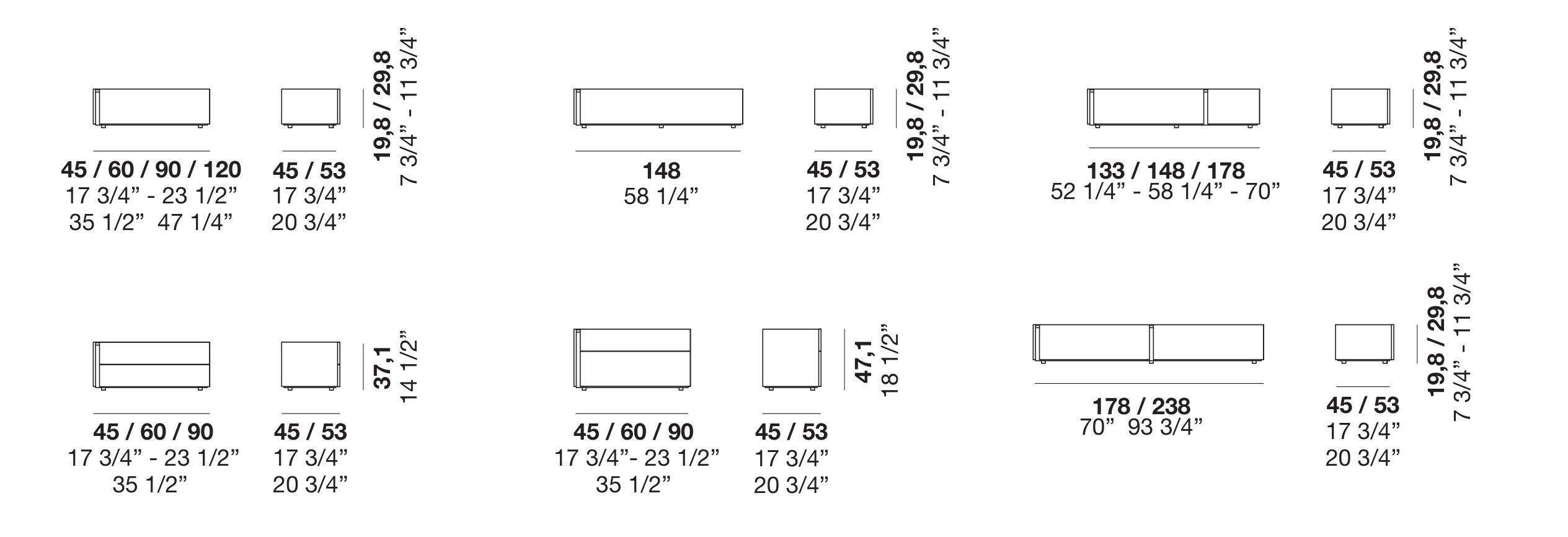 Деревянная тумбочка с ящиками Alf DaFrè Da-do ARCH-00087670 - Вид №8