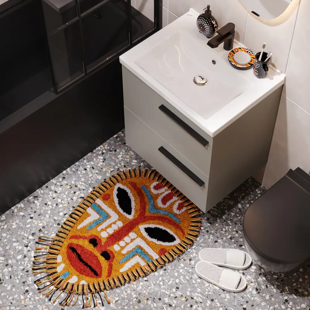 Мыльница Moroshka Bantu керамика цвет черный STLM-2177251 - Вид №5