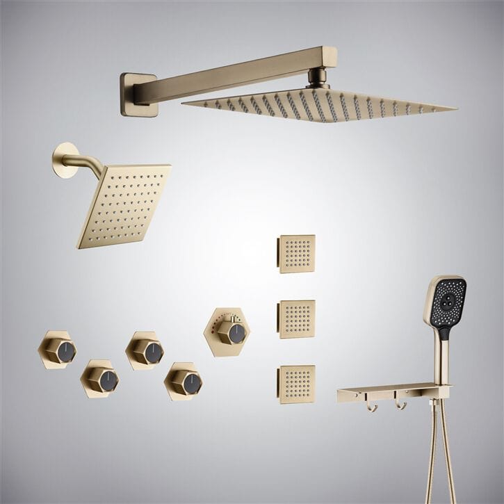 Термостатический встраиваемый душевой набор с насадкой для душа Fontana Showers питьевой фонтанчик ARCH-00101238 - Вид №17