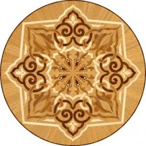 Художественный паркет Da Vinci Розетка 26-043 Дуб Любая на выбор (Гладкая) х1000Радиус мм.