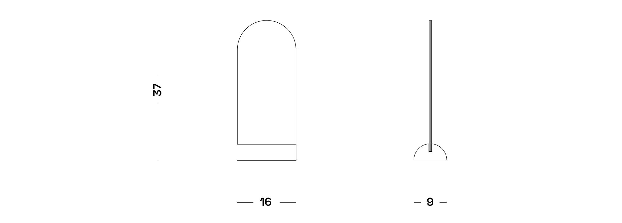 Настольное зеркало / фоторамка из черного мрамора Marquina и PMMA Poltronova Офелия, Spera и Vanitas ARCH-00036116 - Вид №6