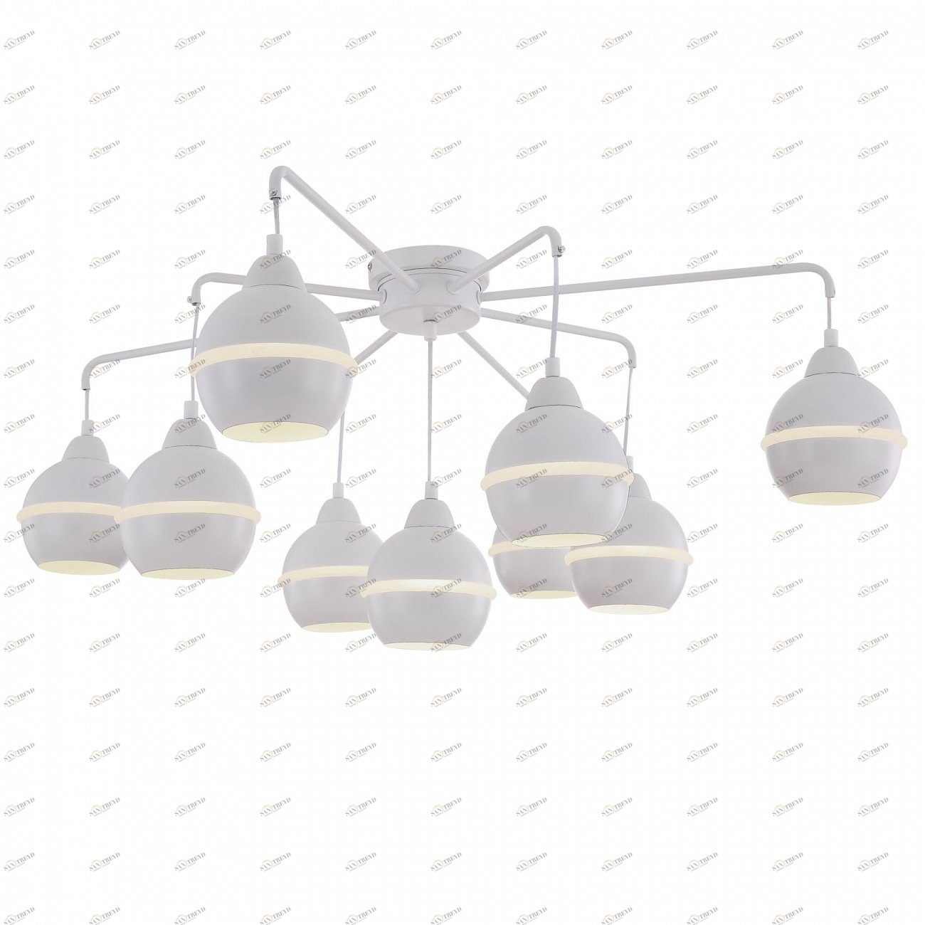 Светильник потолочный на 9 ламп белый Tommasa FR5004CL-09W FREYA MODERN 00-3957025 Белый