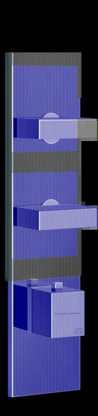 Смеситель для душа 43024 706 Gessi Inverso ЧЕРНЫЙ МЕТАЛЛ PVD