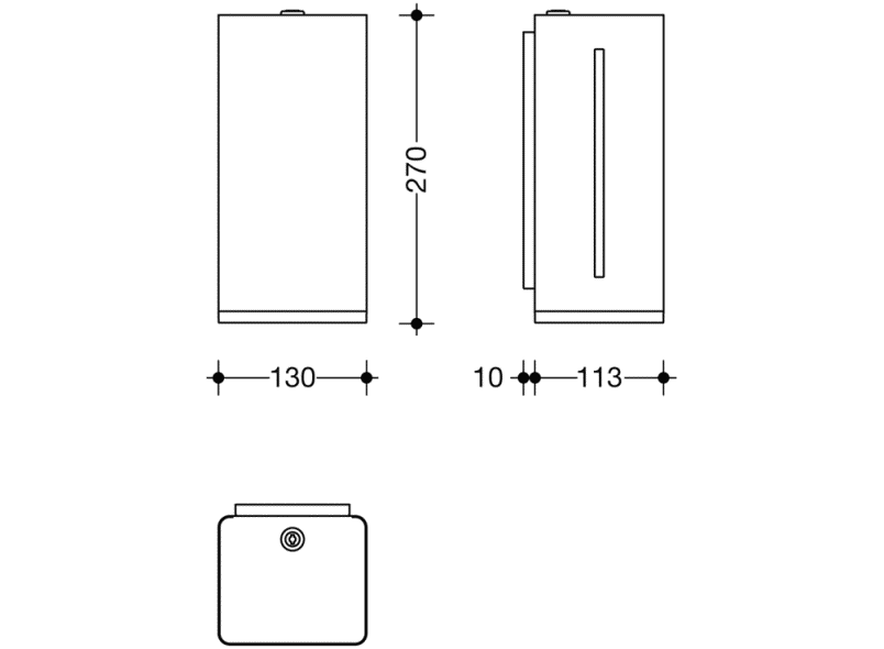 950.06.135 Сенсорный электронный дозатор дезинфицирующего средства HEWI Berührungslose Spender  - Вид №2