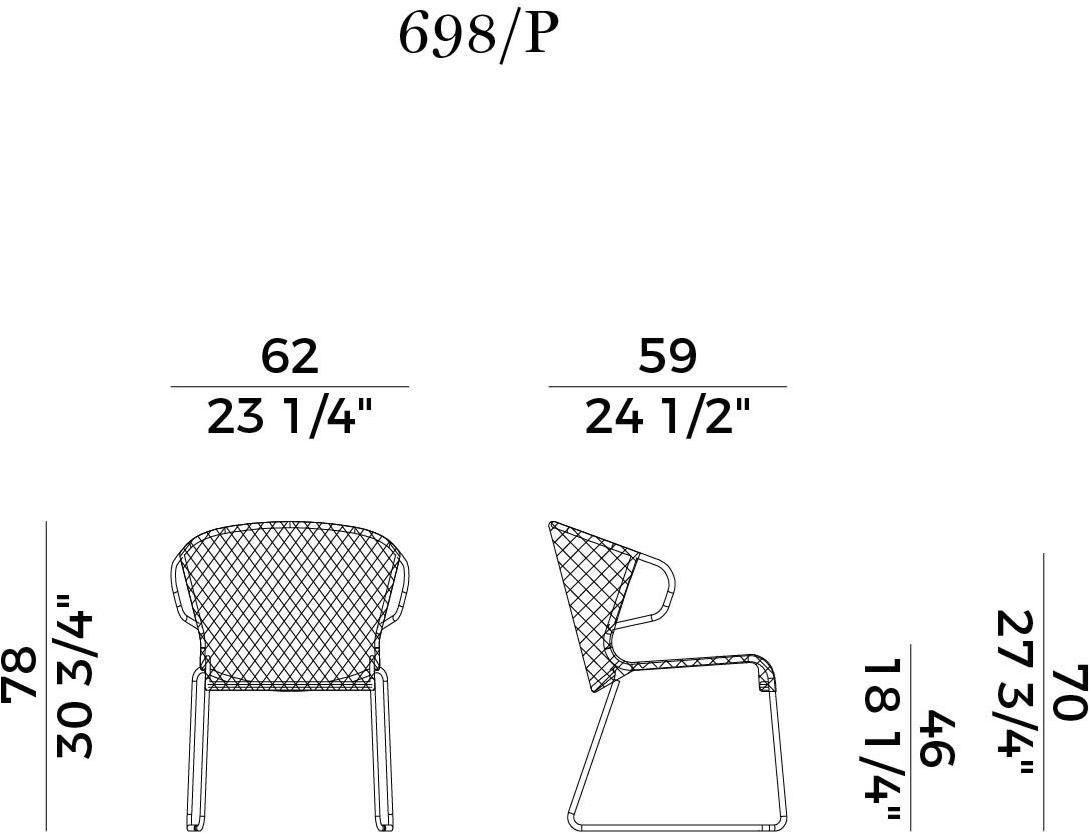 Potocco Штабелируемое кресло-санки Vela 698/p - Вид №11
