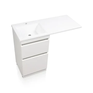 91020375 Тумба под раковину напольная Style Line Люкс белая PLUS ЭМАЛЬ 48см цвет белый STLM-1443092