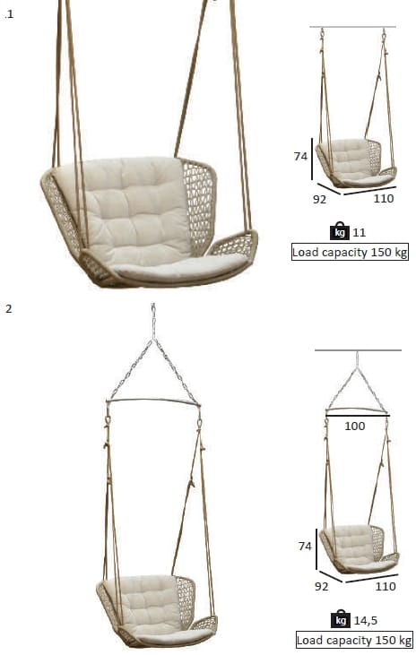 Подвесное сидение FISCHER MÖBEL Wing Light ARCH-00052707 - Вид №4