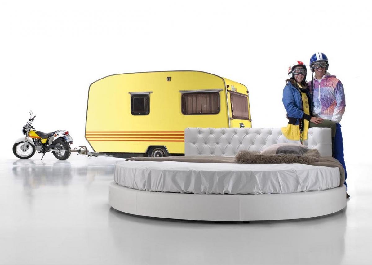 003970 Кровать со стеганым изголовьем Moradillo Adventure Santreyd 