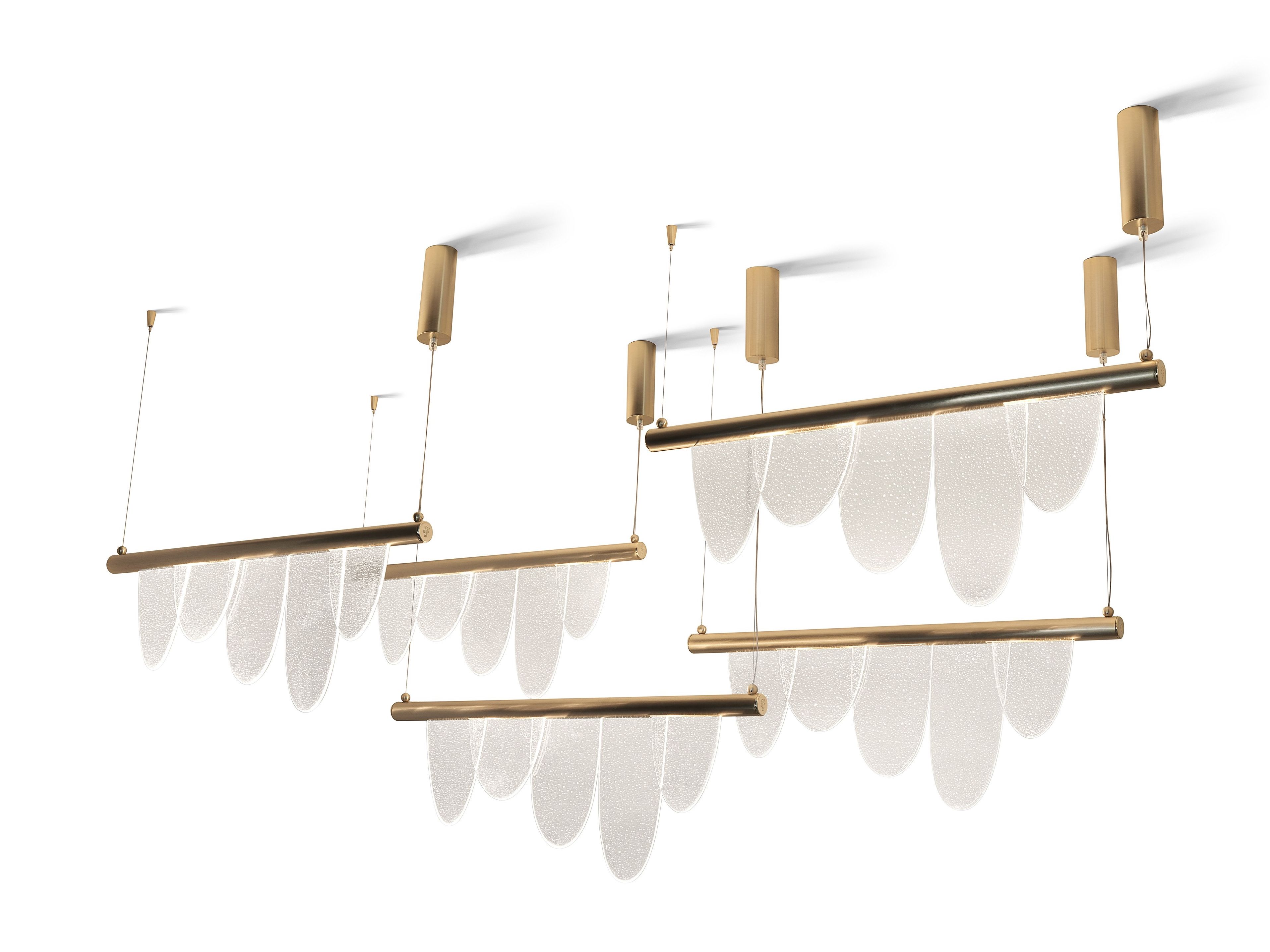 Регулируемый стальной и стеклянный подвесной светильник Visionnaire Parade ARCH-00149454 - Вид №1