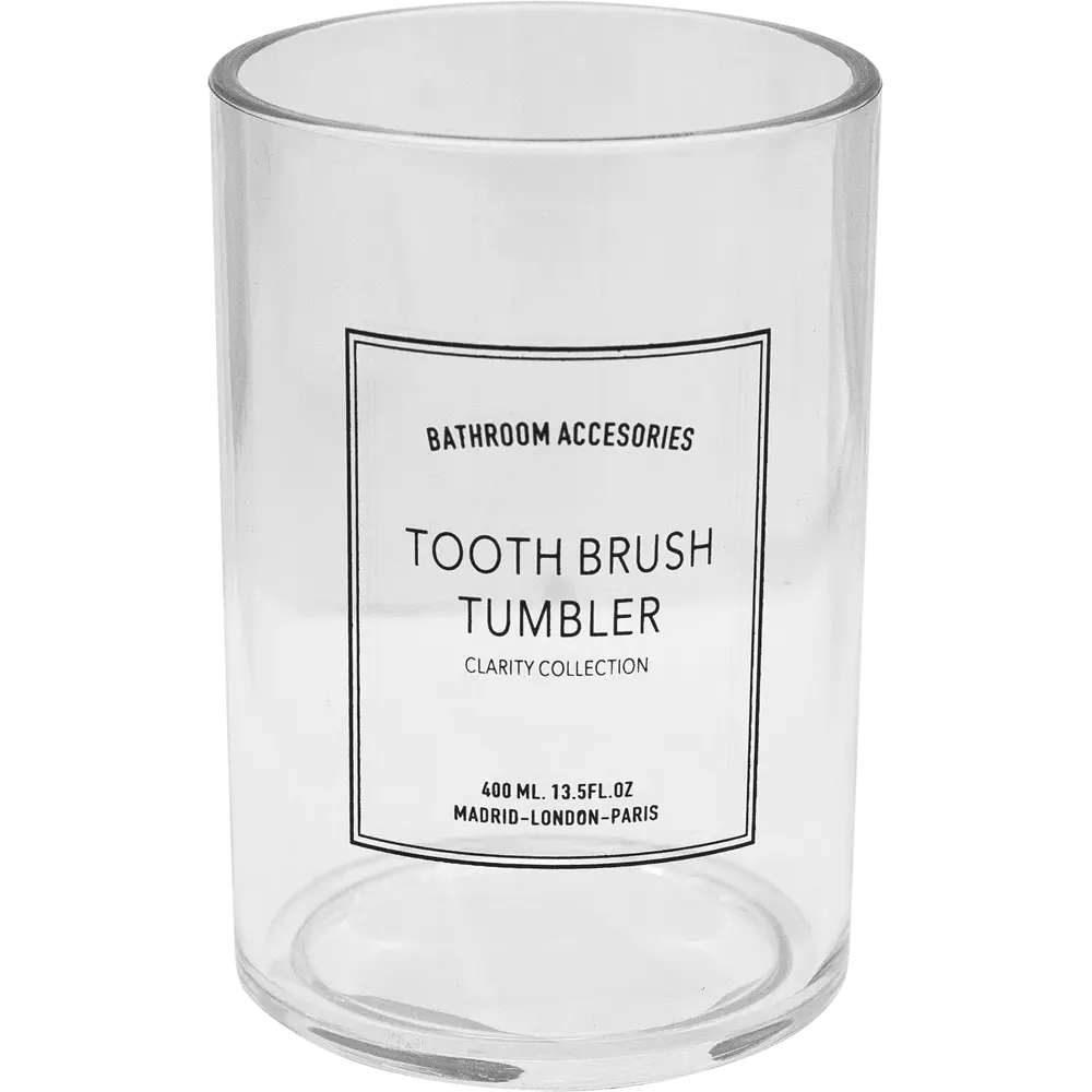 Стакан для зубных щеток Swensa Clarity акрил цвет прозрачный STLM-2155992