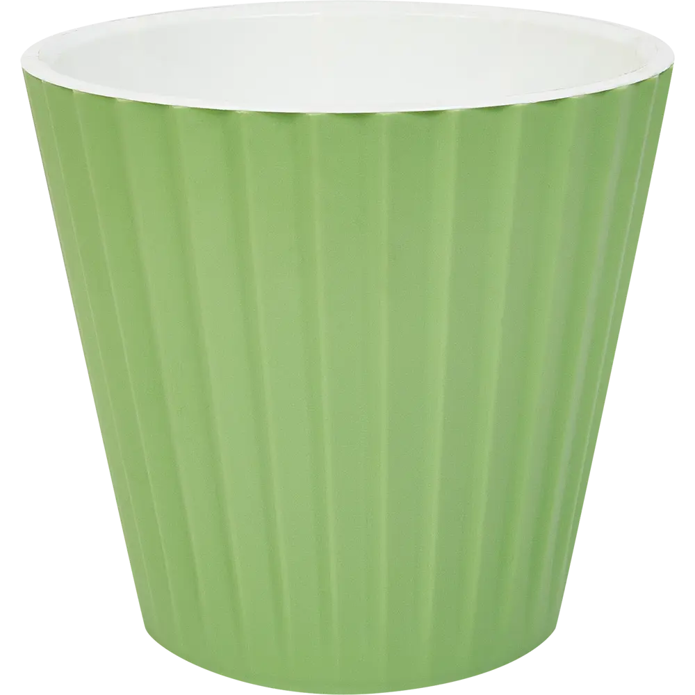 Горшок цветочный Engreen Sand D190 ø19 h17.7 см 3.3л пластик зеленый INGREEN STLM-2081975