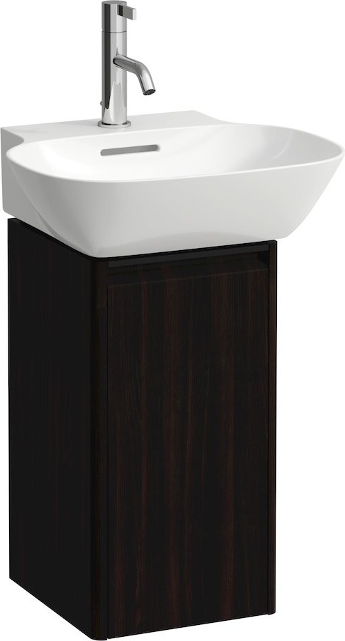 H4030141102631 Шкафчик под раковину , 1 дверца, крепление на петли справа, 1 внутренняя полочка, ручка черный алюминий LAUFEN PRO - Вид №3