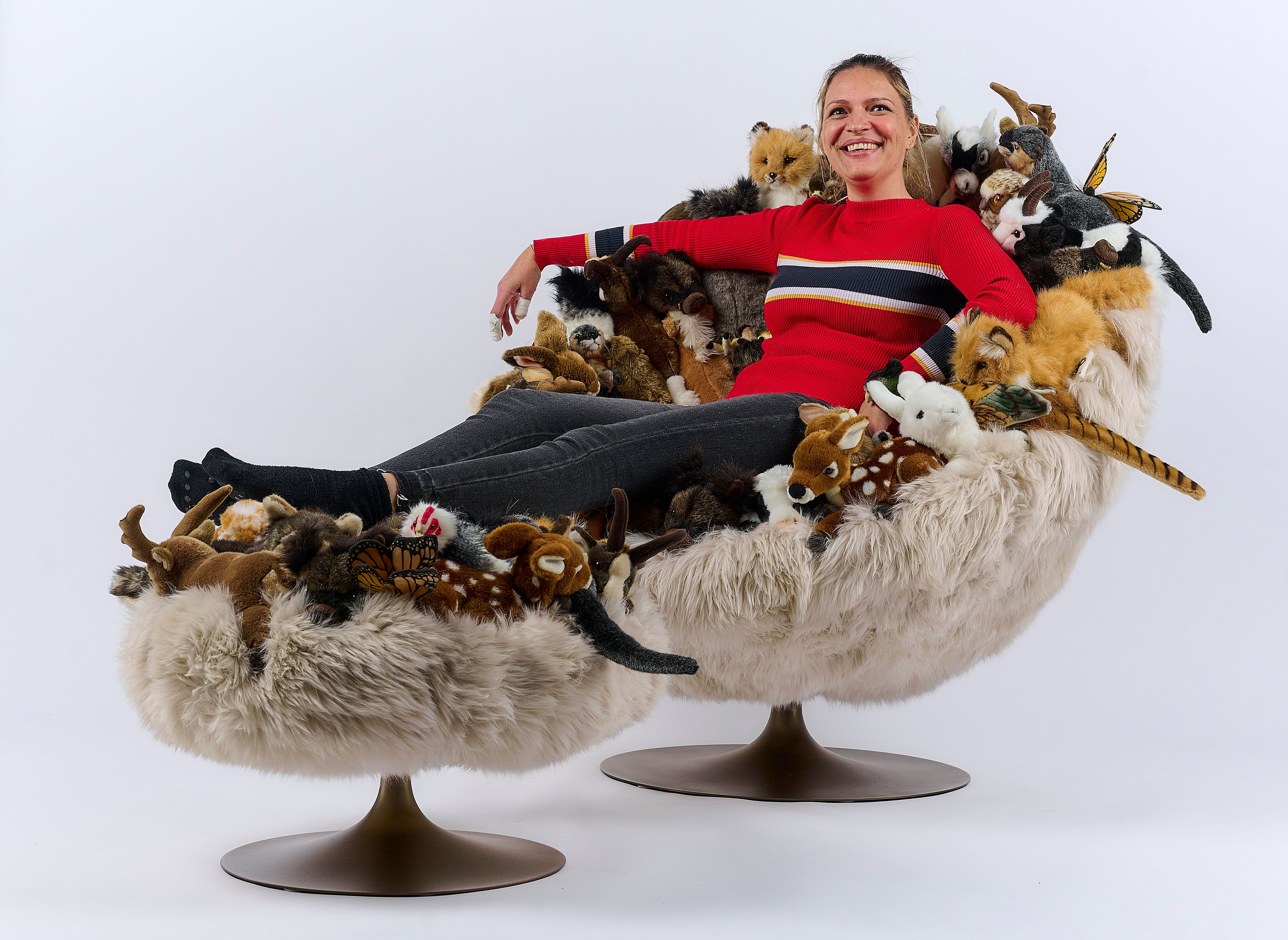 Полиэстер круглый пуф APCOLLECTION Alpin ARCH-00059687 - Вид №1