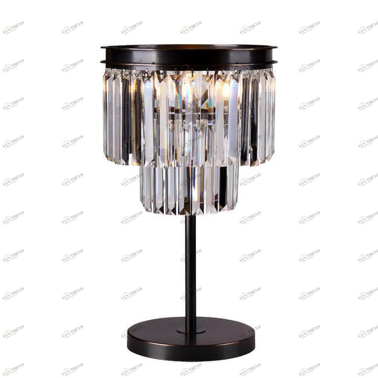 Лампа настольная хрустальная 62х30 см черная Newport Black 31101/T NEWPORT ИНТЕРЬЕРНЫЕ 00-3889145 Прозрачный;черный 